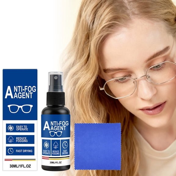 EDHITNR Lens Anti Fog Spray 30ml,Glasses Cleaning Solution Multi Purpose,Fast Dry Streak Free for Goggles Windshield Camera