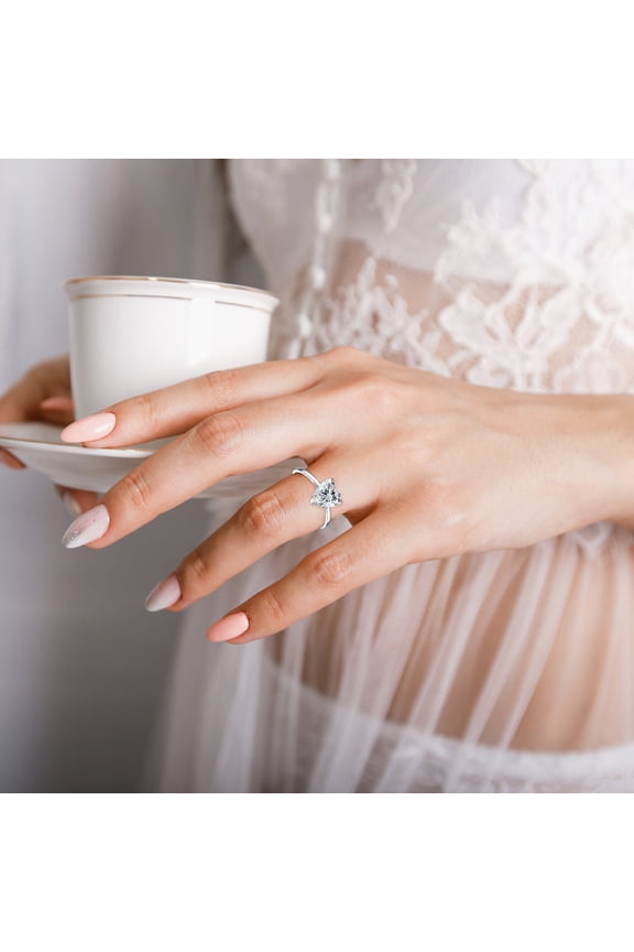 Love Zirconia Heart Pendant Necklace, 3-Piece Separate Jewelry Set for Women, Dainty Layered Necklace Gift for Her, Birthday Valentine Christmas Wedding Anniversary Present