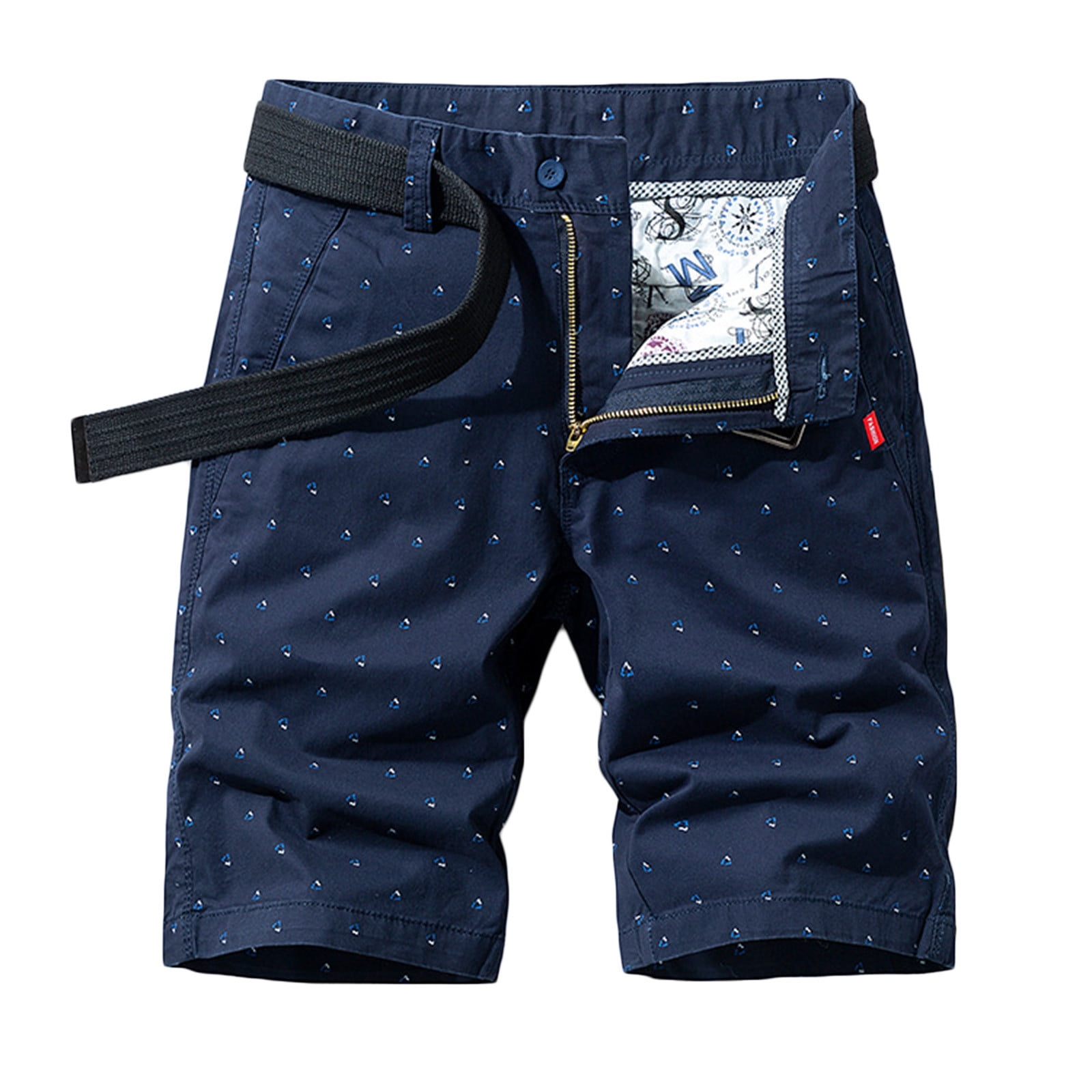 EDHITNR Mens Cargo Shorts Leisure Classic Fit Expandable Waist Shorts