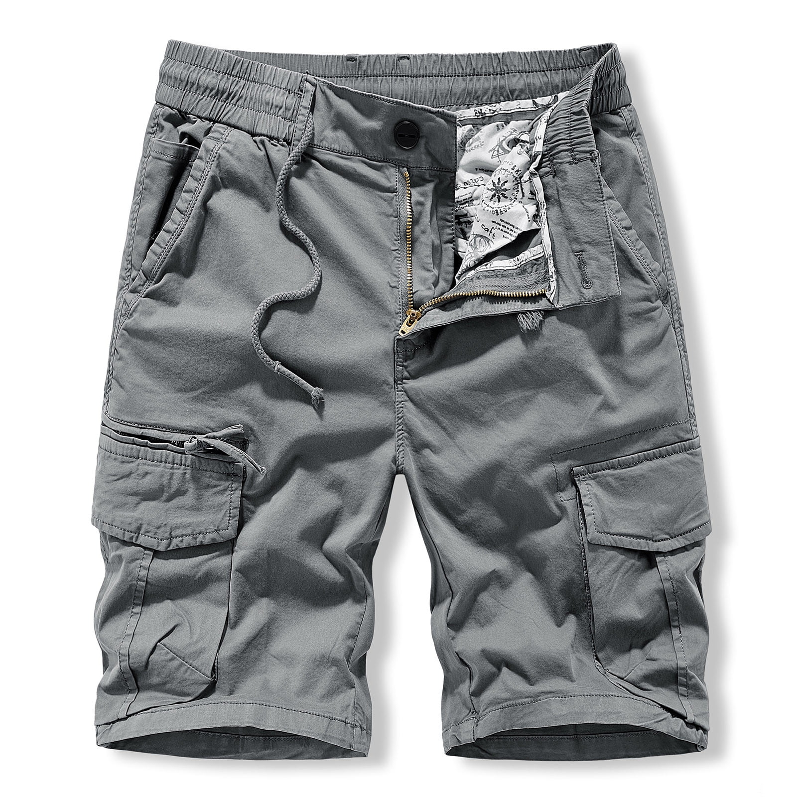 EDHITNR Mens Cargo Shorts Summer Slim Solid Color Cargo Shorts Leisure