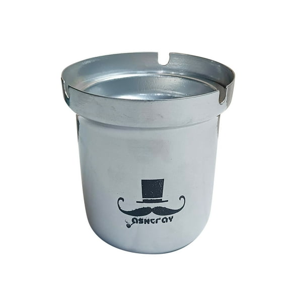 EDHITNR Metal Ashtray with Lid, Aluminum Alloy Stop-Drop Ashtray for Home Office, Decorative Furnishings Ashtray for Dining Table Desk Countertop