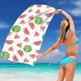 thumbnail image 1 of EDHITNR Microfiber Beach Towel 30x60 Inch Watermelon Print Sandproof Quick Dry for Travel Swimming Pool Camping, 1 of 7