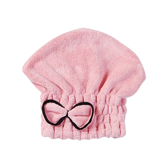 EDHITNR Microfiber Hair Drying Cap, Super Absorbent Quick Dry Towel for Curly Hair, Fast Drying Bandana Wrap Shower Cap for Women Girls Travel Gym, Pink
