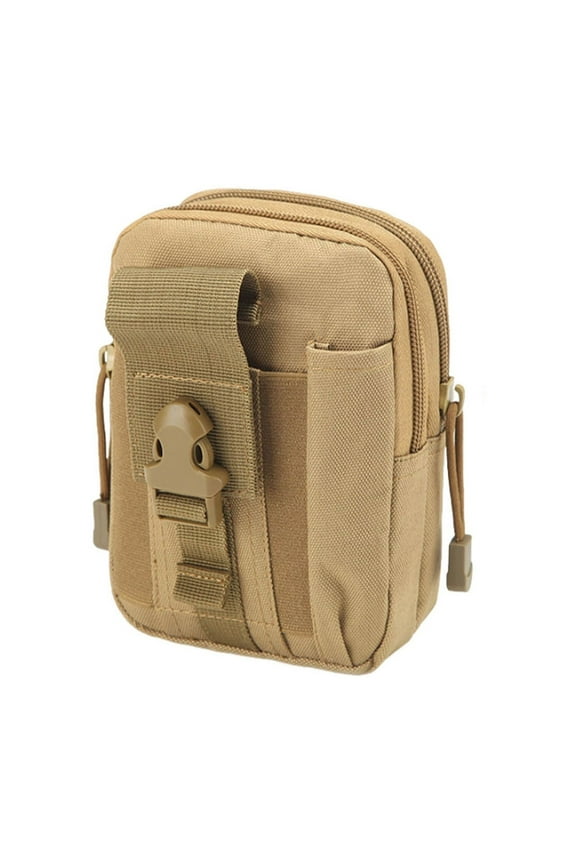 Military Waist Bag, MOLLE Pouch for Outdoor Sports and EDC Gear, Belt Pack with Adjustable Strap for Phone GPS Flashlight First Aid Supplies