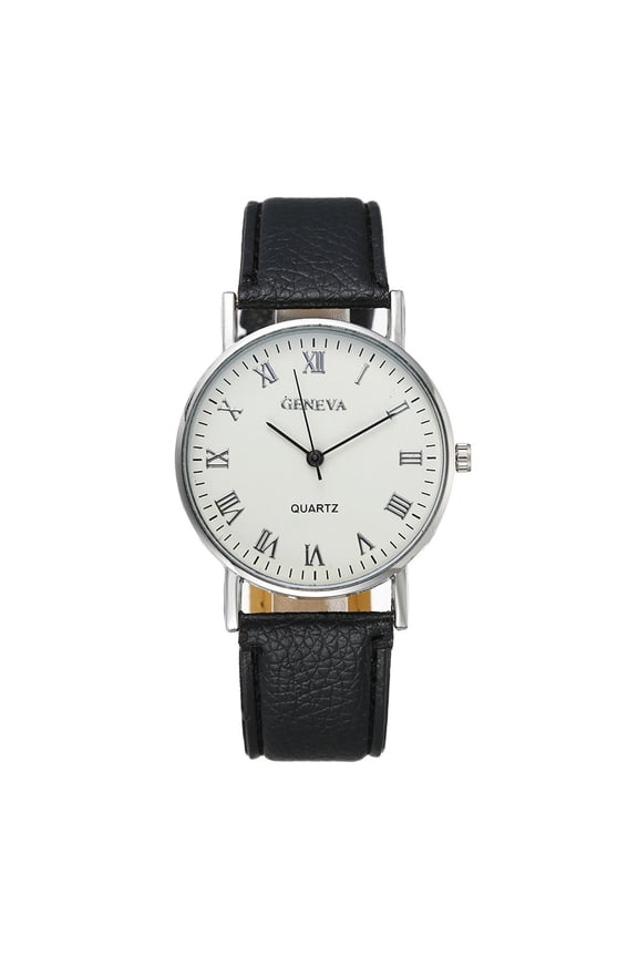 Military Watch Quartz Analog Wrist Watch Classic Dress Design with Date Calendar, 30M Water Resistant Leather Strap Timepiece for Business Casual Daily Wear
