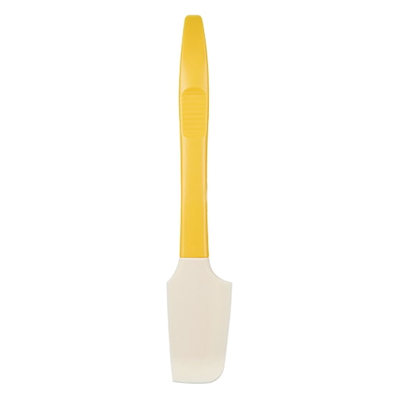 EDHITNR Mini Kitchen Spatula, Slim Scraper Spoon for Jars Baking, Food-Grade Butter Spreader Knife for Frosting, Scraping, Mixing Sauces Opening Cans, Yellow