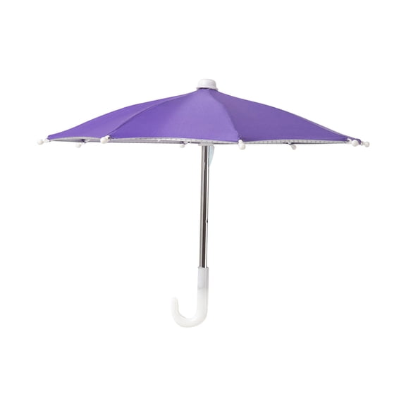 EDHITNR Mini Motorcycle Umbrella Sunshade for Phone UPF 50+ UV Protection Coated Fabric Shade Cover, Cute Toy Umbrella with Suction Cup for Tablet Portable Outdoor Gadget for Beach Travel Party
