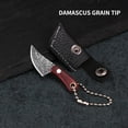 thumbnail image 1 of EDHITNR Mini Pocket Knife Keychain, Forged Vanadium Alloy Steel Portable Keychain Knife, Multipurpose Mini Chef Knife for Fruit Cutting Camping Outdoor EDC Accessory, 1 of 4