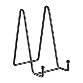 EDHITNR N Shaped Iron Art Photo Frame Bracket Minimalist Metal Mobile Phone Tablet Stand with Thickened Stable Structure, Rust Resistant Spray Paint Decorative Display Tray for Home Office