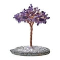 thumbnail image 1 of EDHITNR Natural Quartz Crystal Money Tree, Feng Shui Bonsai for Wealth Luck Healing, Natural Agate Crystal Tree Sculpture for Home Office Decor Gift, Purple, 1 of 1