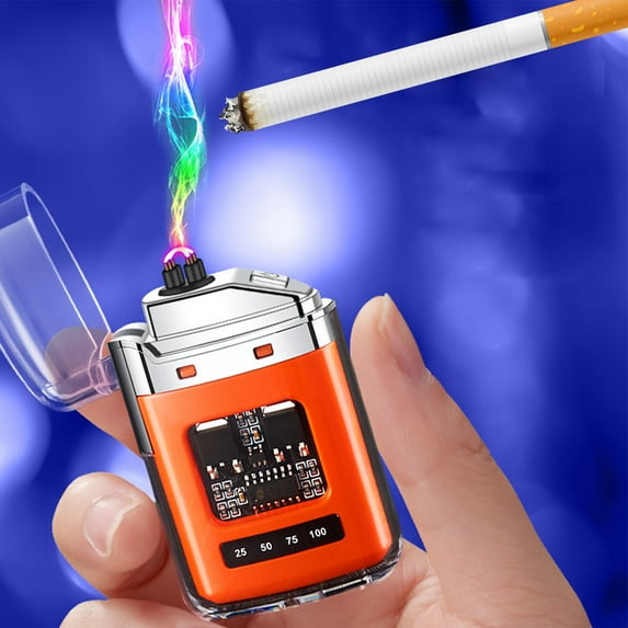 EDHITNR Plasma Arc Lighter, USB Rechargeable Windproof Flameless Lighter, Electronic Lighter with LED Light for Outdoor Camping BBQ Stove