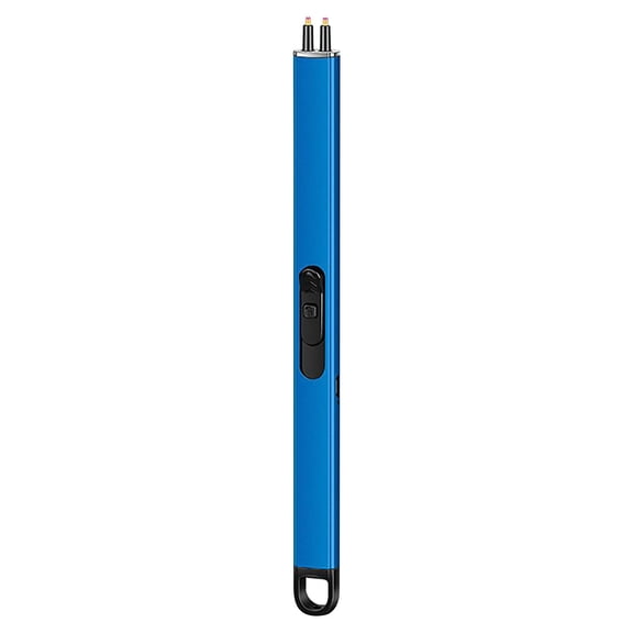 EDHITNR Plasma Lighter, USB Rechargeable Windproof Flameless Candle Lighter, Electric Arc Lighter with Safety Lock & Auto-Off for Candles Fireplace BBQ Kitchen Camping, Blue
