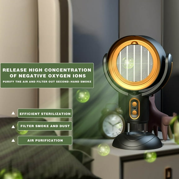 EDHITNR Portable Range Hood, Desktop Fume Extractor with 2-Speed Exhaust Fan, Removable Washable Filter and Large Oil Cup, Wireless Kitchen Range Hood for Indoor BBQ Hot Pot Grilling