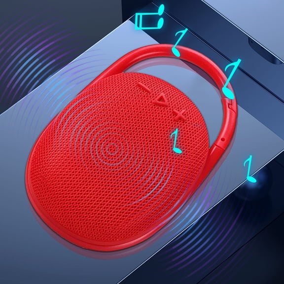 EDHITNR Portable Wireless Speaker with Enhanced LED Lighting, Built In Carabiner for Home Outdoor Adventures Travel, Bluetooth 5.3 Speaker with Hands Free Calling Radio Tuner True Wireless Stereo