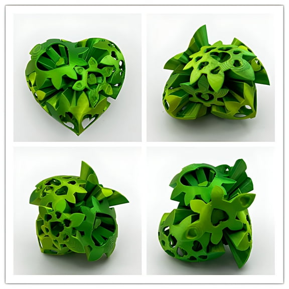 EDHITNR Print Cut Out Hearts, Advanced Printing Technology Hollowed Heart Shapes, Stress Relief Fidget Toys for Adults KidsOffice Home Desk Decor