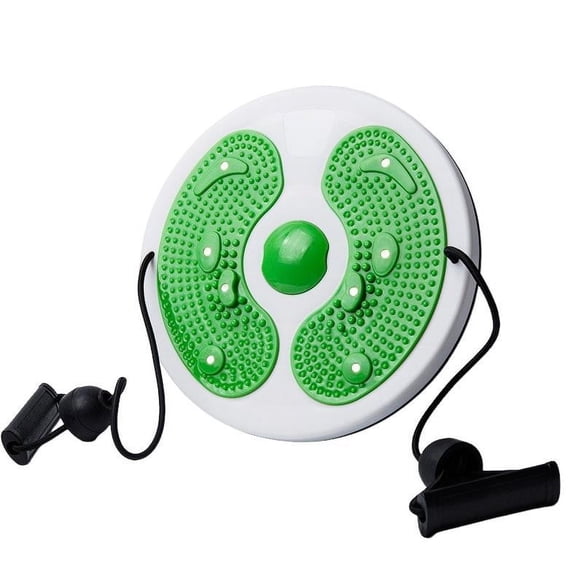 EDHITNR Pull Rope Waist Exerciser, Rotating Waist Training Machine for Home Fitness, Body Shaping Massage Equipment for Core Workout Full Body Exercise, Green
