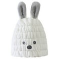 thumbnail image 1 of EDHITNR Quick-Dry Hair Towel Cap, Microfiber Hair Drying Hat for Kids, Super Absorbent Bathing Tool with Cute Ears for Shower Travel Indoor Outdoor, White, 1 of 2