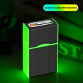 thumbnail image 1 of EDHITNR Rechargeable Case, USB-C Charging Aluminum Alloy Metal Holder for 20 Slim Cigarettes, Waterproof Sweatproof Portable Lighter Box for Men's Pockets Travel, 1 of 2