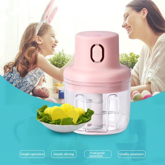 EDHITNR Rechargeable Garlic Grinder, Multifunctional Electric Garlic Masher Ginger Crusher, Portable Baby Food Maker Kitchen Gadget for Home Cooking