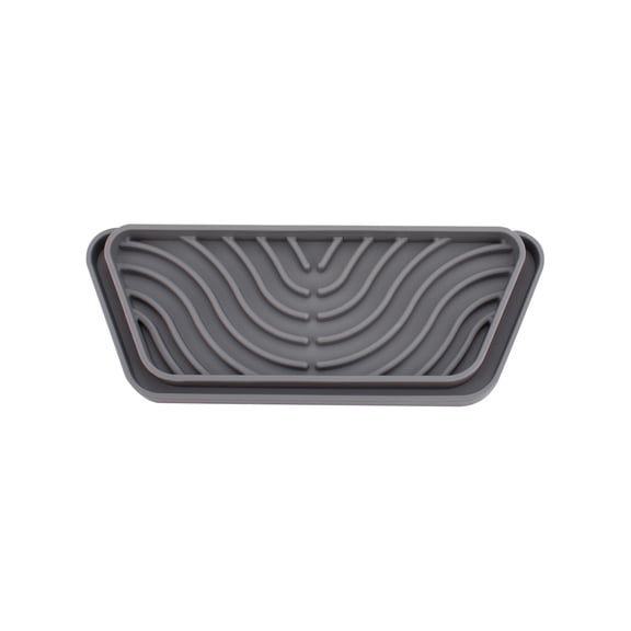 EDHITNR Refrigerator Drip Catcher Tray, Water Dispenser Pan Protects From Spills Splash, Fridge Drip Tray Pad for Ice Maker Leaks Water Build-Up, Gray