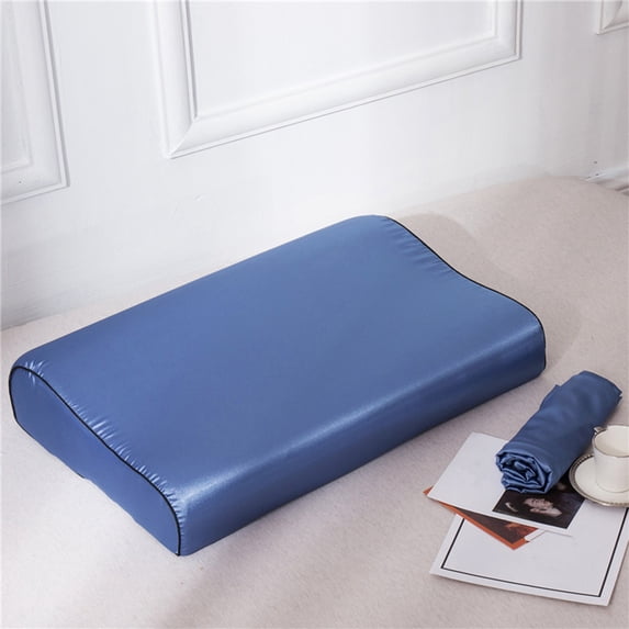 EDHITNR Satin Silk Pillowcase with Zipper Closure 23.6x15.7 Inch for Skin Hair Soft Breathable Cool for Sleeping