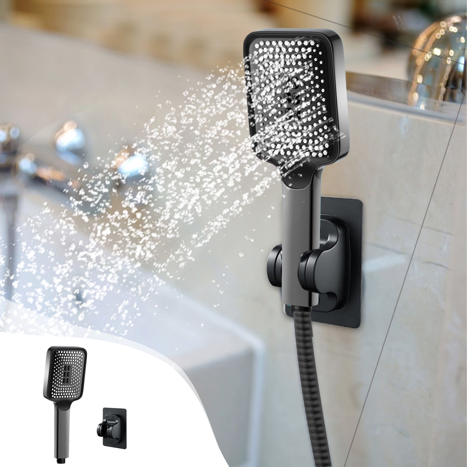 EDHITNR Shower HighPressure Handheld Showerhead With Carbon Filter