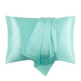 thumbnail image 1 of EDHITNR Simulated Silk Pillowcase for Hair Skin 2 Sets 20x35 Inches with Envelope Closure, Soft Faux Silk Pillowcase for Sleeping Gentle on Sensitive Skin Hair, 1 of 2