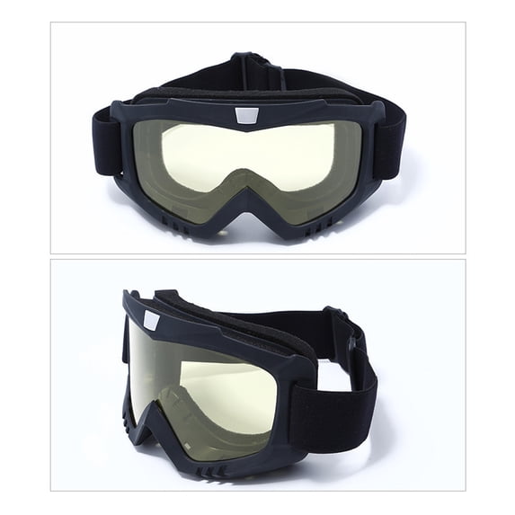 EDHITNR Ski Goggles, Anti-Fog UV Protection Snow Goggles, Cylindrical Lens Windproof Riding Goggles for Skiing Snowboarding Motorcycling