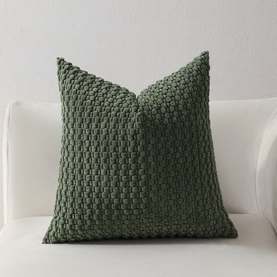 EDHITNR Soft Weave Pillowcase Standard Size 17.7x17.7 Inch Breathable Envelope Closure Decorative Pillow Sham