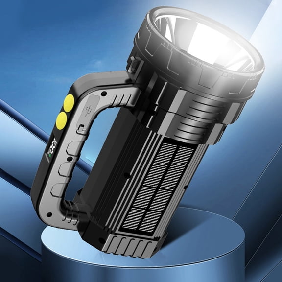 EDHITNR Super Bright Rechargeable Flashlight, Handheld Strong Light Searchlight with 3 Modes, IPX6 Waterproof Portable Outdoor Flashlight for Camping Hiking Emergency Household Use