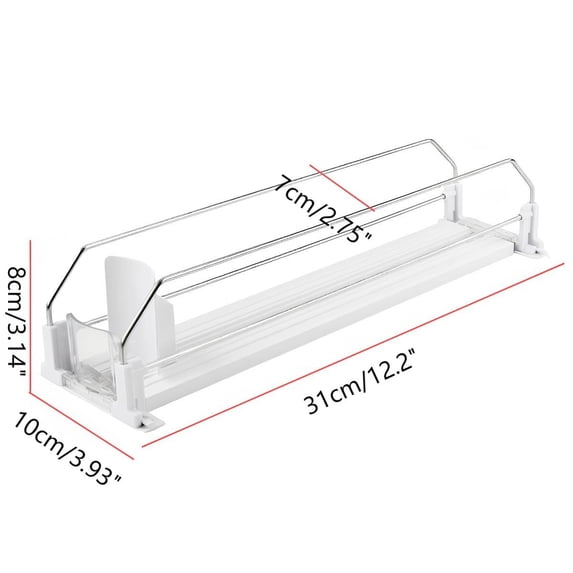EDHITNR Supermarket Freezer Beverage Pusher, Refrigerator Drink Rack ...