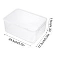 thumbnail image 1 of EDHITNR Transparent Book Storage Box, Clear Plastic Organizer for Books Toys, Desktop KidsPicture Book Storage Box with Lid, Large Capacity Shelf Organizer for Home Office School, 1 of 3