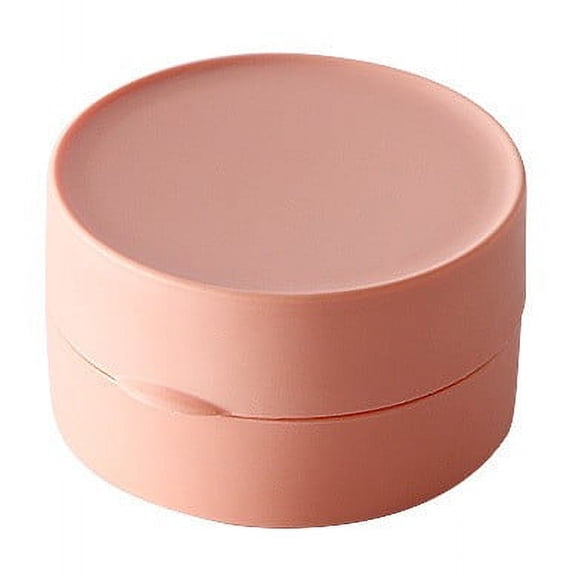 EDHITNR Travel Soap Box, Leak-Proof Silicone Soap Container with Lid, Portable Mini Soap Storage Case for Shampoo Lotion Jewelry, Creative Sealed Organizer for Bathroom Gym Travel Essentials, Pink