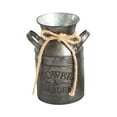 thumbnail image 1 of EDHITNR Vintage Iron Milk Jug, Shabby Chic Garden Flower Vase Pot Decor, Rustic Metal Planter Bucket for Indoor Outdoor Home Garden Decor, 1 of 4