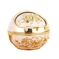 thumbnail image 1 of EDHITNR Vintage Windproof Ashtray with Lid, Decorative Metal Ashtray Zinc Alloy, Peacock Embossed Indoor Outdoor Tabletop Ash Tray for Home Office Gift, 1 of 1