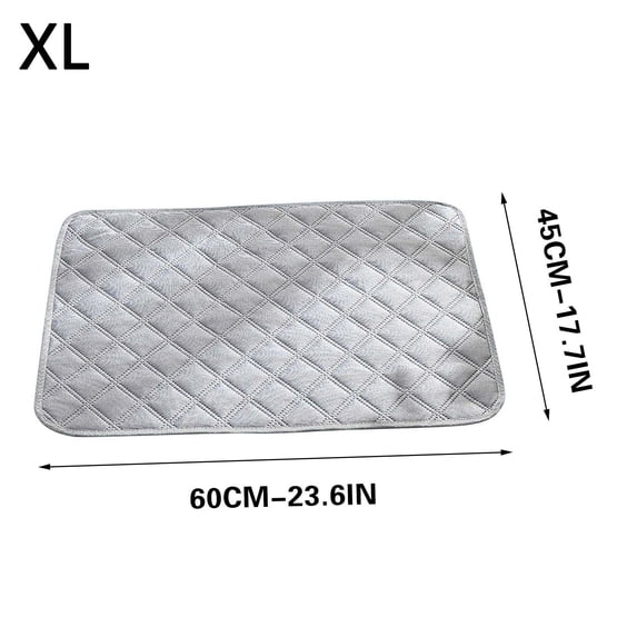 EDHITNR Washable Pet Urinary Mat, Waterproof Dog Cat Training Pad for Sofa Cages, Instant Absorption Reusable Furniture Protector Mat for Pets, Gray