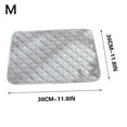 thumbnail image 1 of EDHITNR Washable Pet Urinary Mat, Waterproof Dog Cat Training Pad for Sofa Cages, Instant Absorption Reusable Furniture Protector Mat for Pets, Gray, 1 of 3