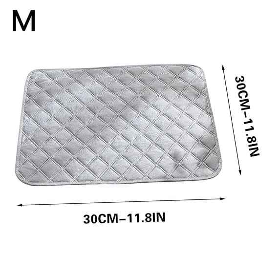 EDHITNR Washable Pet Urinary Mat, Waterproof Dog Cat Training Pad for Sofa Cages, Instant Absorption Reusable Furniture Protector Mat for Pets, Gray