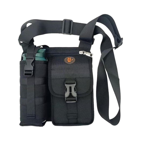 EDHITNR Water Bottle Shoulder Bag, Outdoor Sports Backpack with Mesh Pockets, Adjustable Strap Workout Bag for Gym Hiking Swimming Travel