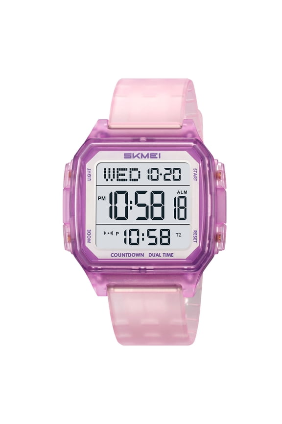 Waterproof Multifunctional Luminous Alarm Digital Watch with LED Backlight 50M WR for Sports Daily