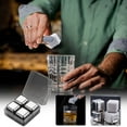 thumbnail image 1 of EDHITNR Whiskey Stones, Reusable Stainless Steel Ice Cubes for Drinks, Set of 8 Non-Diluting Chilling Rocks, Food Grade 304 Steel Cooler Cubes for Whiskey Cocktail Beer Wine Chilling, 1 of 4