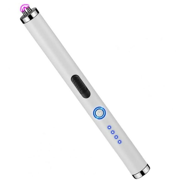 EDHITNR Windproof Igniter, USB Rechargeable Arc Lighter, Double Safety Push Button Ignition Stick for Gas Stove Candle Fireworks