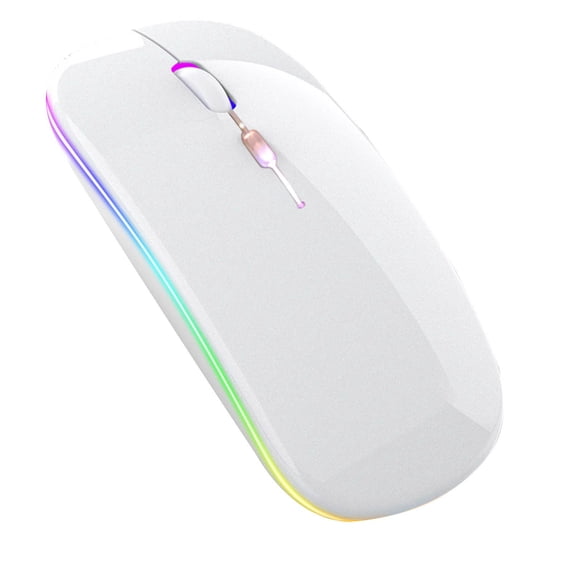 EDHITNR Wireless Charging Mute Bluetooth Mouse, 2.4G+BT5.6 Dual Mode for Laptop Desktop