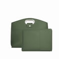 thumbnail image 1 of EDHITNR Women's Laptop Tote Bag, Waterproof Leather Large Capacity Commuting Handbag, 2PCS Set with Detachable Strap for Work Travel Tablet Notebook, Green, 1 of 2