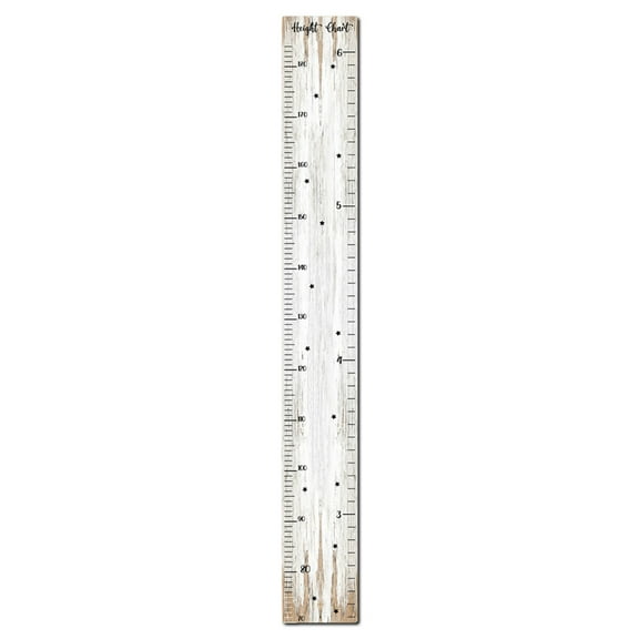 EDHITNR Wooden KidsGrowth Chart Ruler, Height Measurement Sticker for Boys Girls Nursery, Removable Wall Decal for Bedroom Living Room Home Decor