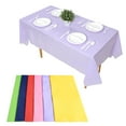 thumbnail image 1 of EDI Disposable Tablecloth 12 Packs (Assorted Colors, Rectangular), 1 of 9