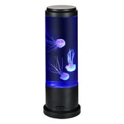 EDIER 11 inch Jellyfish Lamp Color Changing Jellyfish Tank Table Lamp Decorations for Home Office