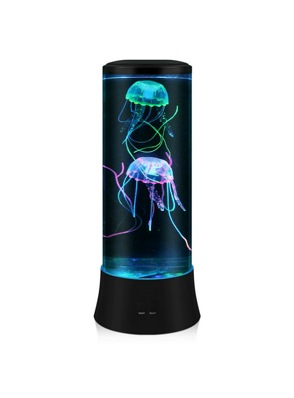 EDIER Jellyfish Lava Lamp - LED Colorful Jellyfish Lamp, Night Light for Home Office Decor Great Gifts for Kids