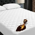 thumbnail image 1 of EDILLY Twin XL Size Waterproof Mattress Protector Pad Cover with Deep Pocket Quilted Fitted 8" - 21" Breathable & Noiseless (White, Twin XL), 1 of 4