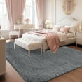 thumbnail image 1 of EDIMENS Anti-slip Fluffy Rugs, Decorative Washable Modern Area Rug, Big Soft Carpets for Home Livingroom Babyroom Bedroom Decor, Light Gray, 1 of 5